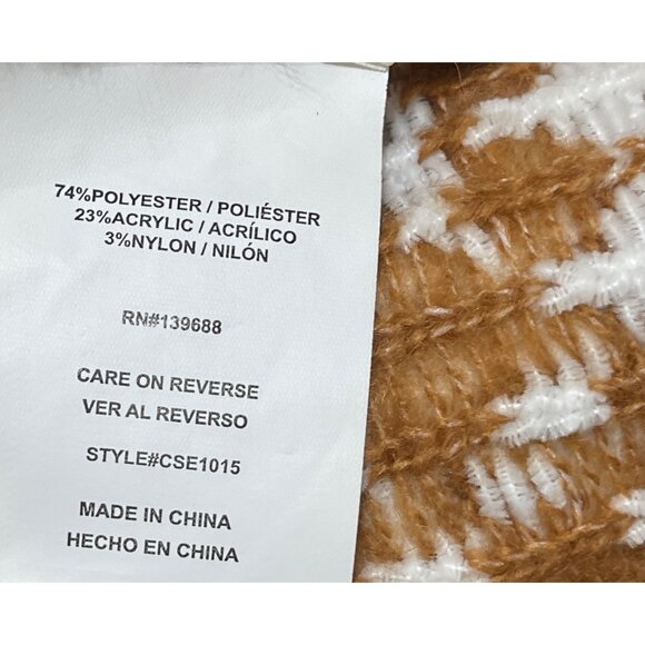 Altar'd State Cropped Sweater Tribal Print Size S Small Gold Cream - Picture 7 of 8